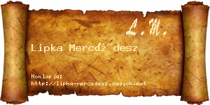 Lipka Mercédesz névjegykártya